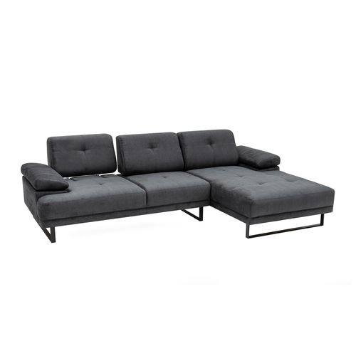 Atelier Del Sofa Kutna garnitura, Antracit, Mustang Large Right - Antracite slika 8