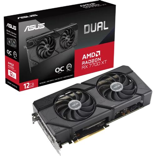 ASUS AMD Radeon Dual RX 7700 XT OC 12GB DUAL-RX7700XT-O12G grafička karta slika 1