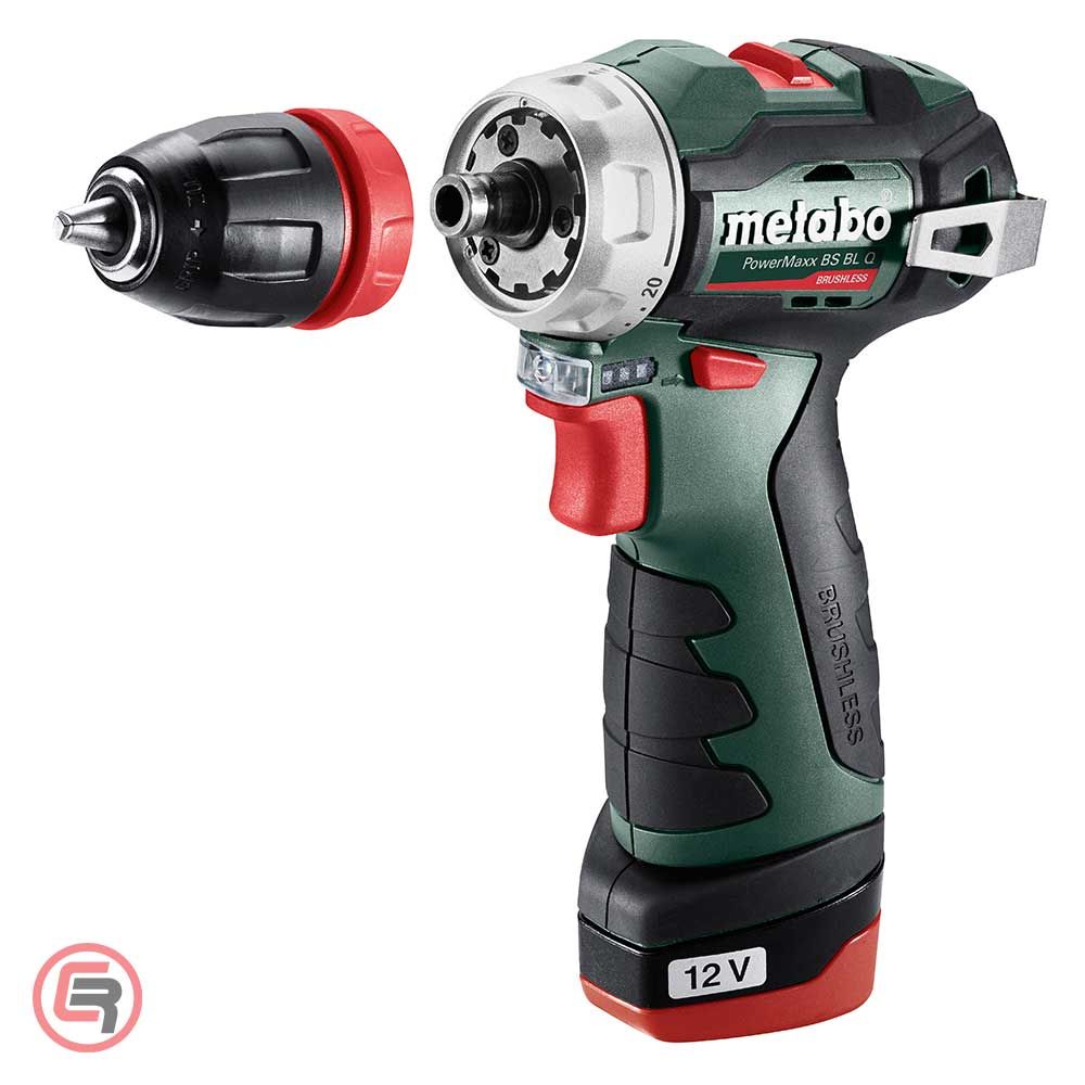 Metabo Bušilica-Odvijač Aku PowerMaxx BS BL Q 12V 2xAKU (2,0Ah) LC 40 + Kofer – 601749500 slika 6