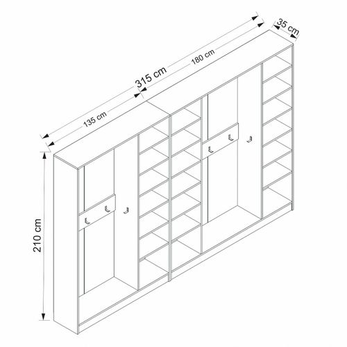 Kale - 8125 White Hall Stand slika 4