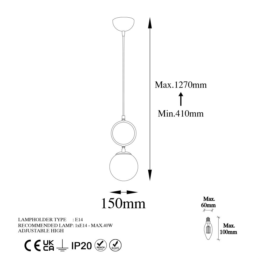 Luster Crni Ring - 13432 slika 9