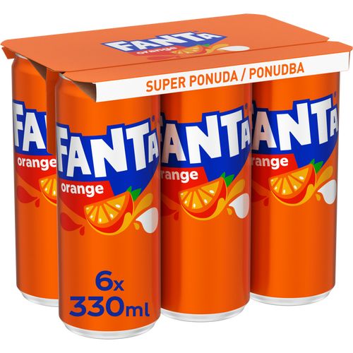 Fanta Orange 330ml 6pack limenka slika 1