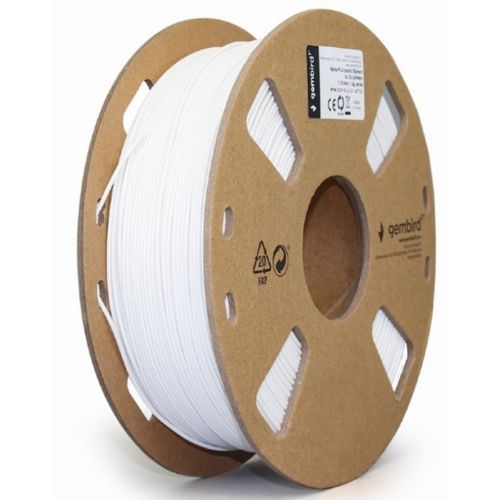 3DP-PLA-01-MTW Mat PLA Filament za 3D stampac 1.75mm, kotur 1KG, white slika 1