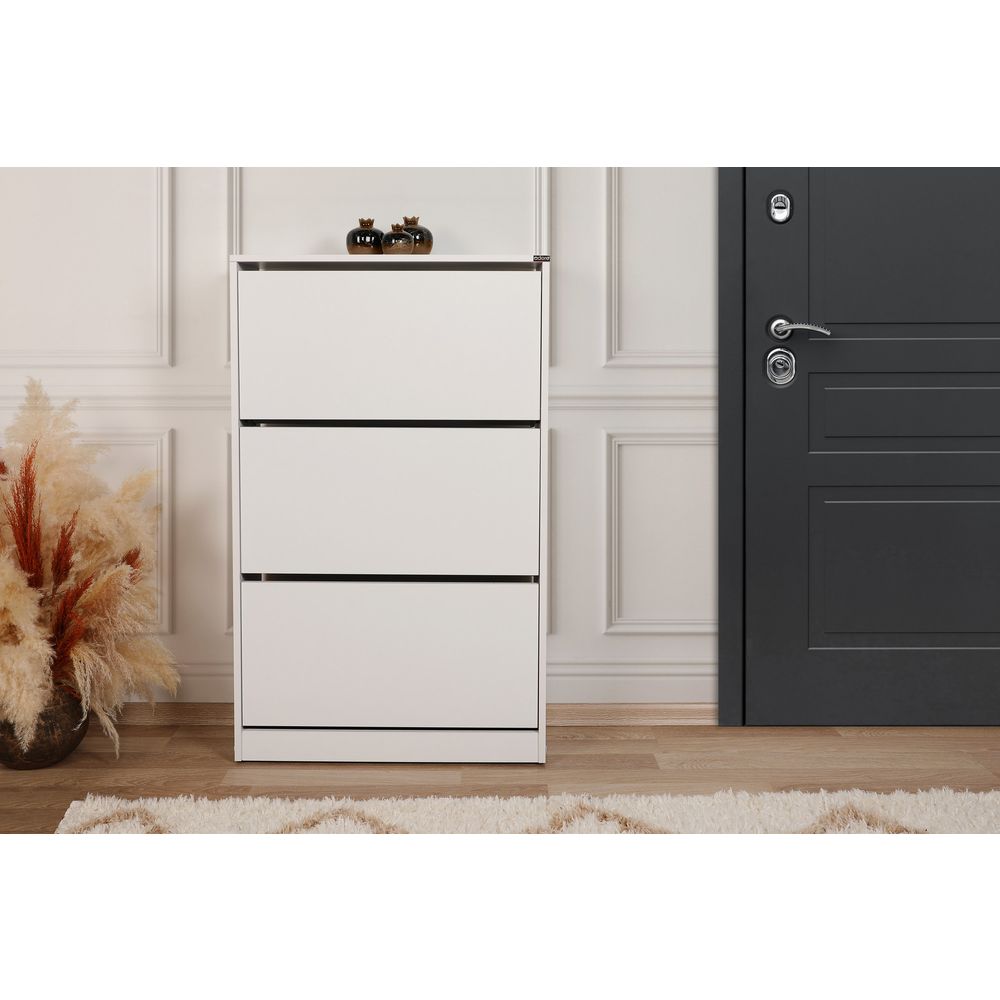 Ormar za cipele Shc-530-Bb-1 - Bijela boja slika 1