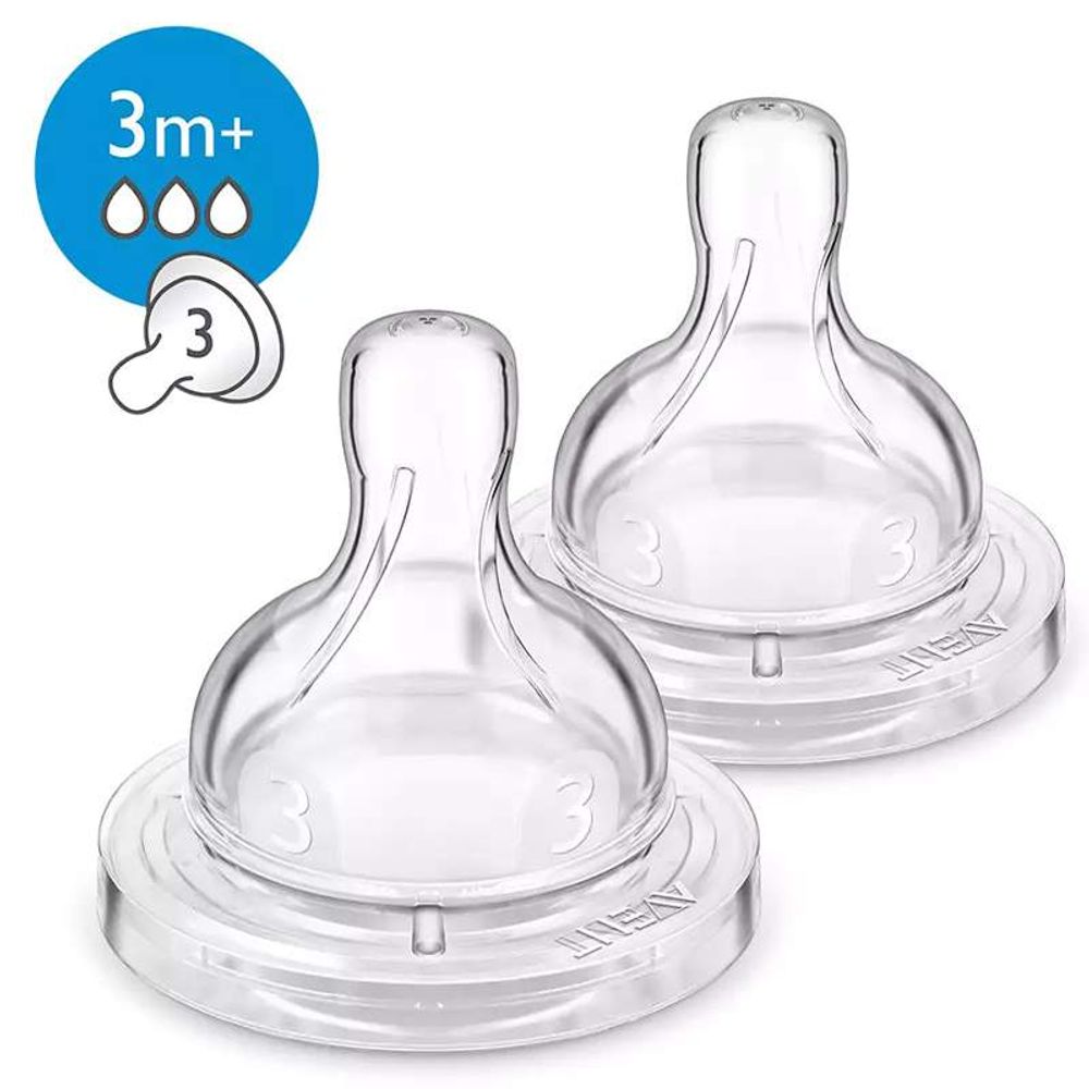 Philips Avent Duda za flašice sa 3 rupe (3m+) a2 slika 1