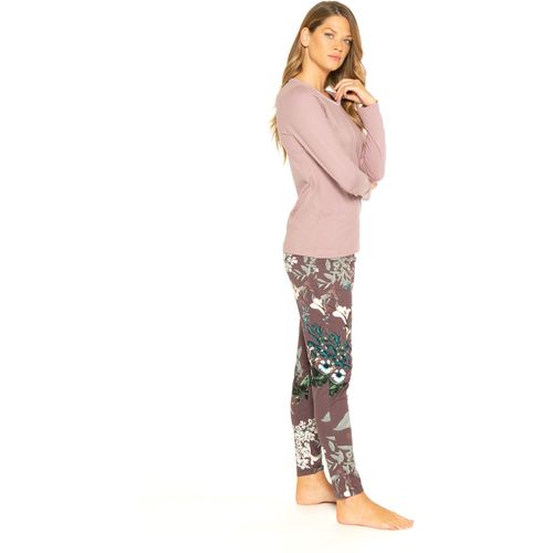 Ženska pamučna pidžama s hlačama cvjetnog uzorka slika 2