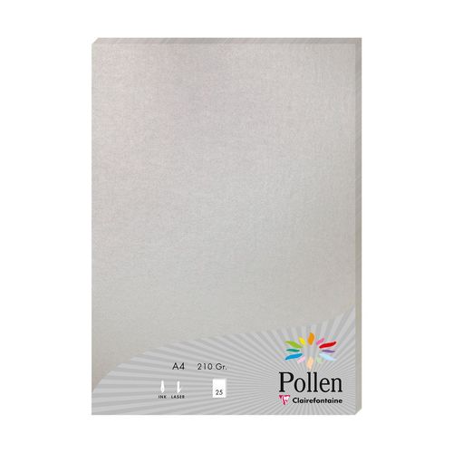 Clairefontaine papir Pollen silver A4/210gr 1/25 slika 1