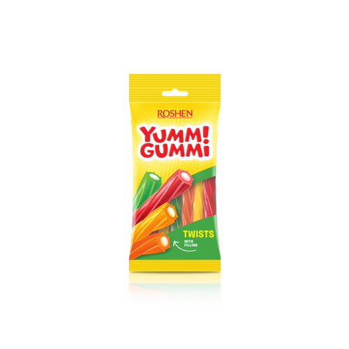 Roshen Yummi Gummi gumeni bomboni twists 70g slika 1