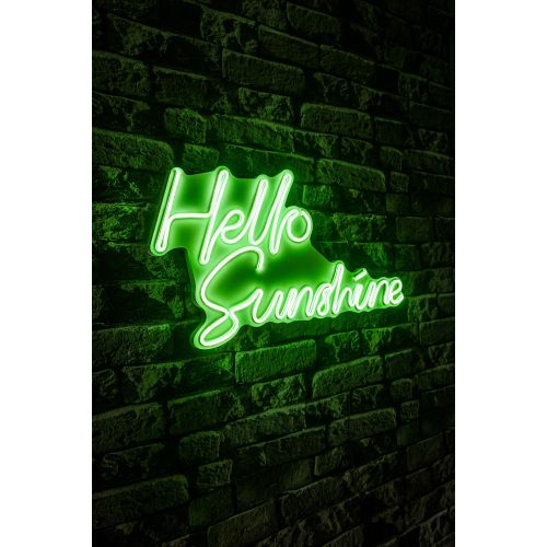 Wallity Zidna LED dekoracija, Hello Sunshine - Green slika 3