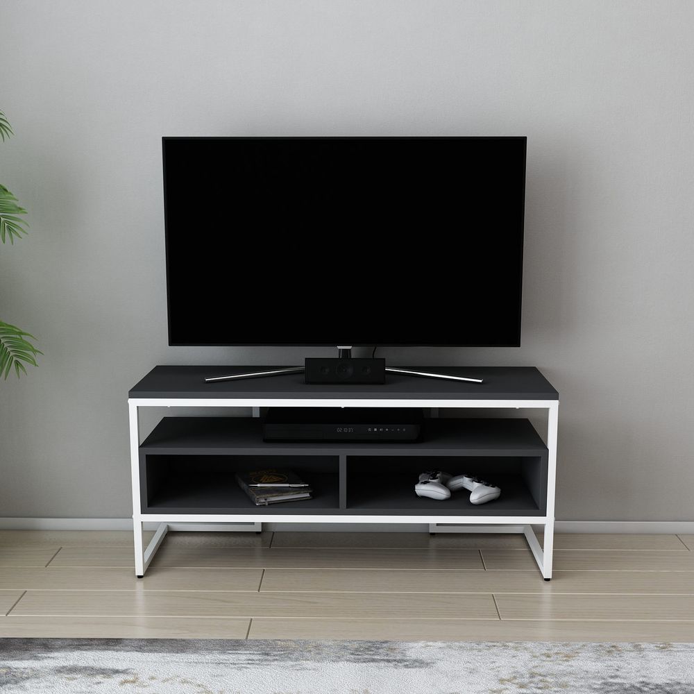 TV stalak Merrion - bijela i antracit boja slika 1