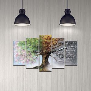 5DMDF-6 Multicolor Decorative MDF Painting (5 Pieces)