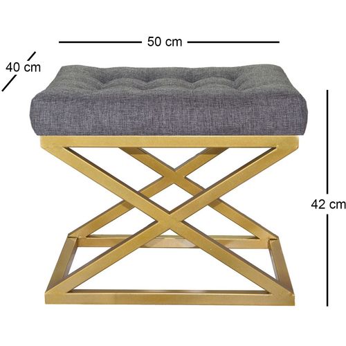 Capraz - Gold, Grey Gold
Grey Pouffe slika 2