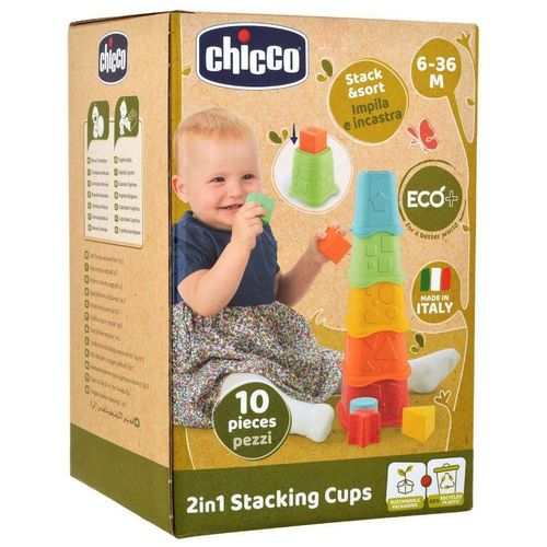 Chicco Didaktička igračka ECO+ 2U1 Stacking Cups - Slaganje čaša slika 1