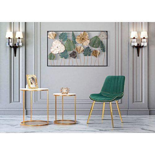 Mauro Ferretti Stolica Paris verde-gold set 2 kom cm 51x59x79 slika 8