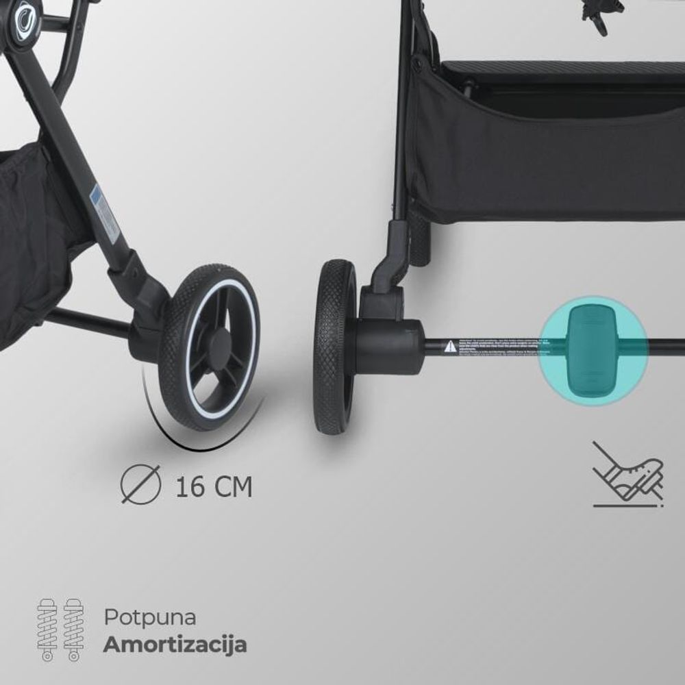 Coccolle® Kolica za bebe Melia, Pearl Mist slika 11