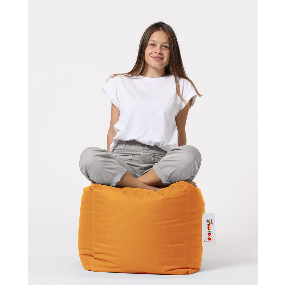 Kvadratni Pouf - Narandžasti Orange Garden Pouffe slika 3