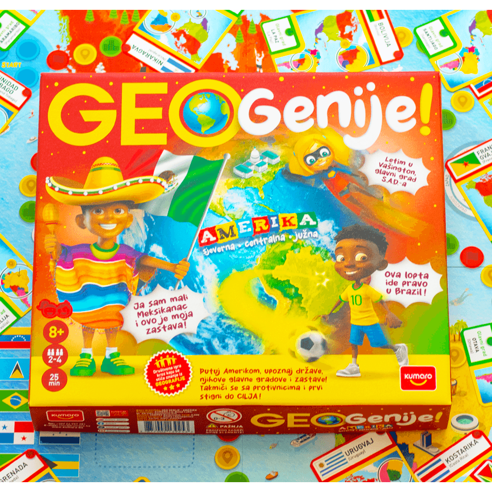 Kumaro Društvena igra Geo Genije! - Amerika slika 2