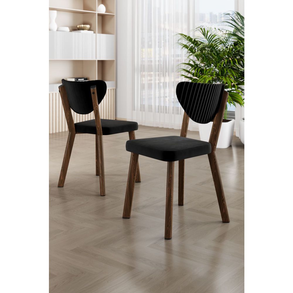 Set Stolica (6 Komada) Arfe - Boje: Crna, Smeđa, Crno-Smeđa slika 1