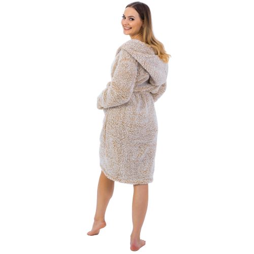 Bathrobe Fluffy beige slika 5