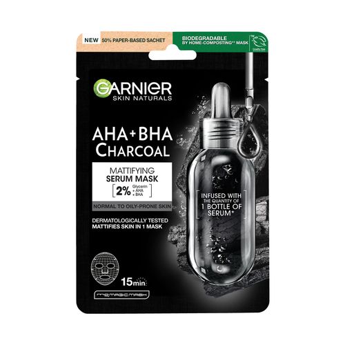 Garnier Charcoal matirajuća maska za lice u maramici 28G slika 1