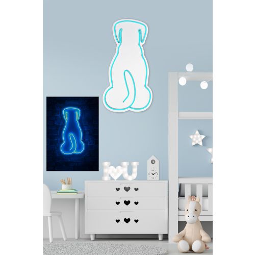 Wallity Ukrasna plastična LED rasvjeta, Doggy - Blue slika 3