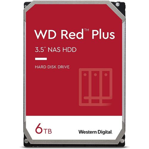 WD Red Plus NAS HDD (3.5'', 6TB, 256MB, 5400 RPM, SATA 6 Gb/s) slika 1