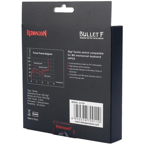 Keybord Switch - Redragon Bullet -F A113 24pcs slika 14