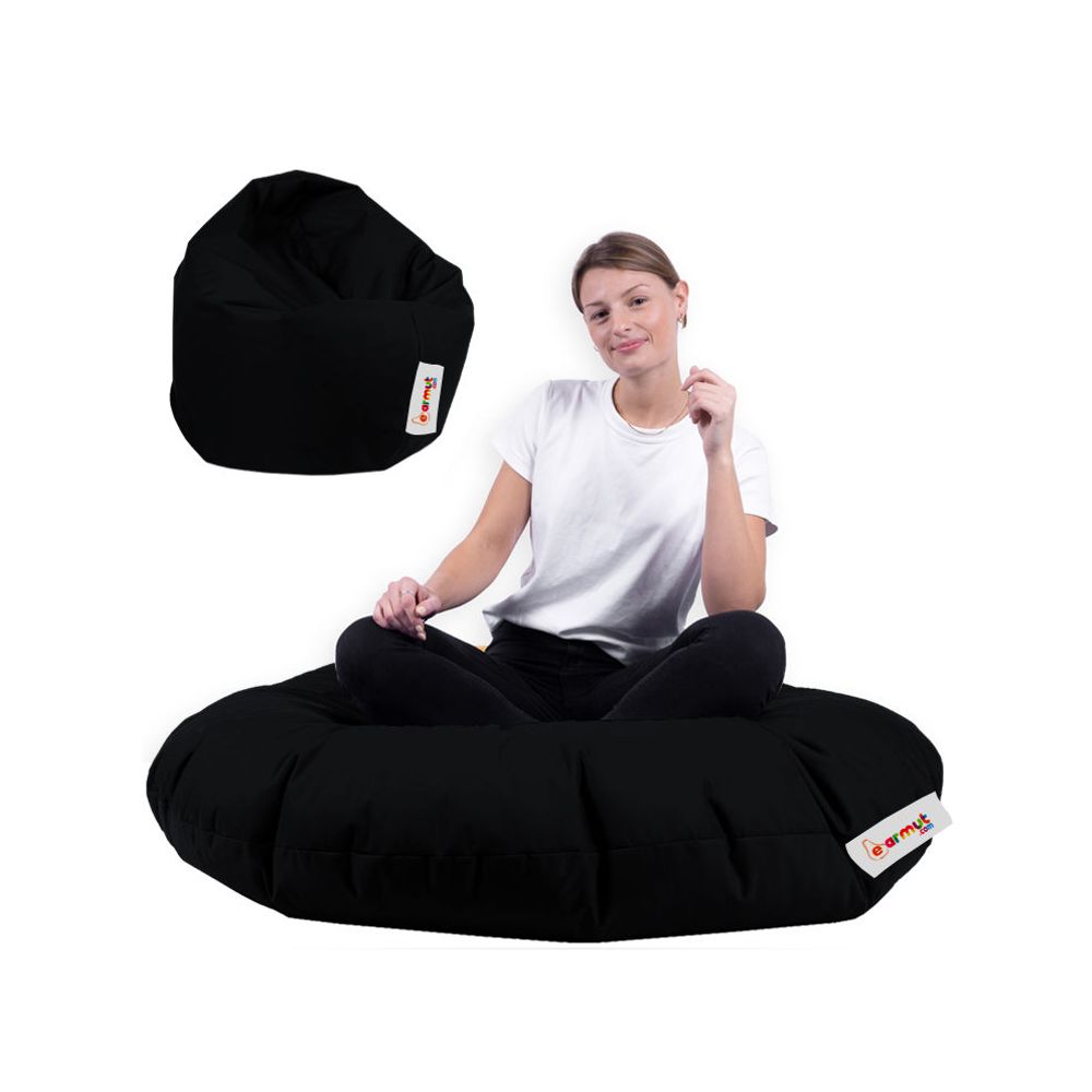Iyzi 100 Jastučić Pouf - Crni Vrt Bean Bag slika 1