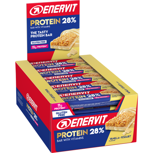 Enervit Sport čokoladica Protein Bar 28% Vanilla Yogurt 40g, 25 komada  slika 1