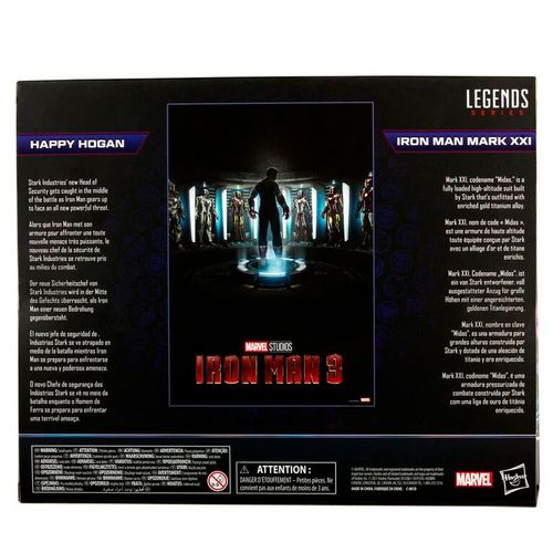 Marvel The Infinity Saga Iron Man 3 Happy Hogan and Iron Man Mark XXI set 2 figure 15cm slika 6