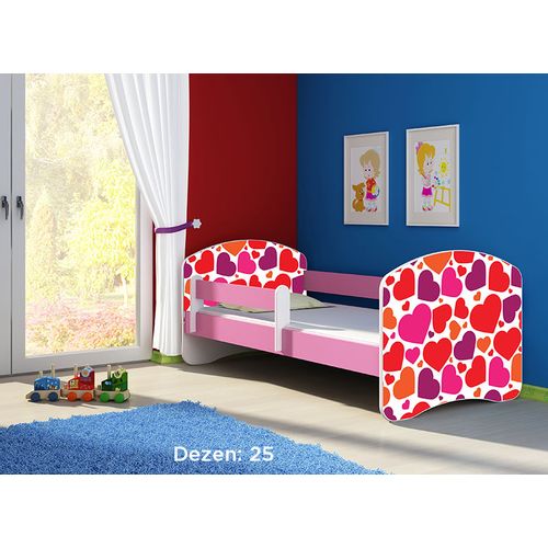 Deciji krevet ACMA II 140x70 + dusek 6 cm PINK25 slika 1