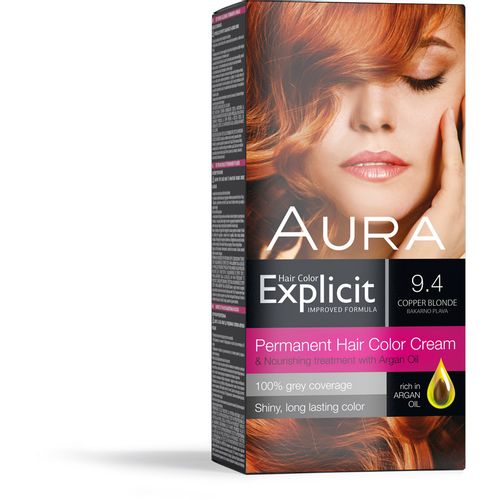 AURA Explicit farba za kosu 9.4 Bakarno plava slika 1