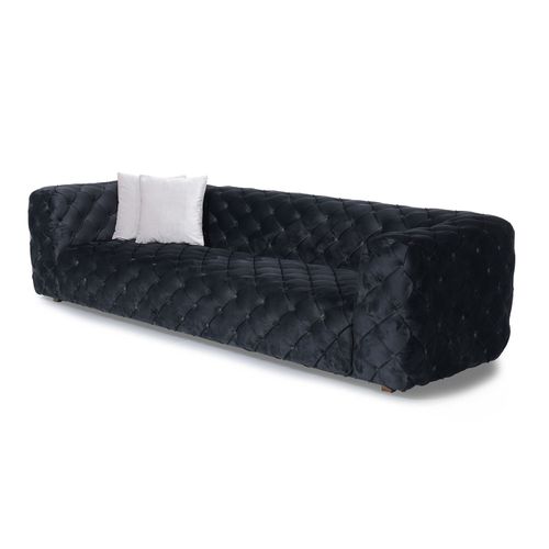 Zeus Crni Sofa sa 4 Mesta slika 4