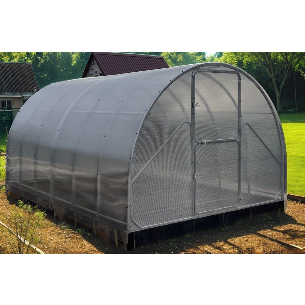 Metalni plastenik GAUDI 3.14m x 4m, razmak 1m, polykarbonat 4mm slika 4
