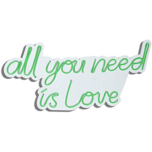 Wallity Ukrasna plastična LED rasvjeta, All You Need is Love - Green slika 4