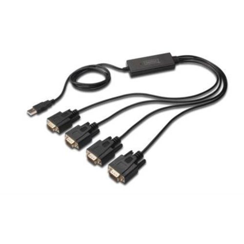 Digitus USB 1.1, serijsko sučelje priključni kabel [1x muški konektor USB 2.0 tipa a - 4x 9-polni muški konektor D-Sub] slika 2