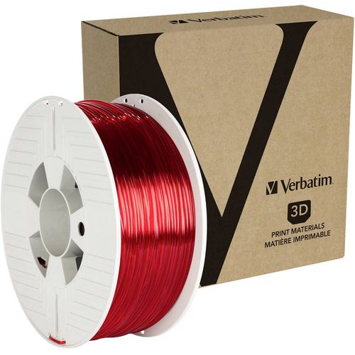 Verbatim 55062  3D pisač filament PETG  2.85 mm 1 kg crvena (prozirna)  1 St. slika 1