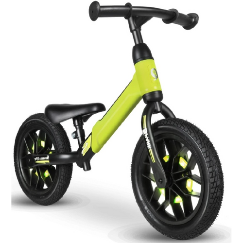 QPlay® Balans bicikl Spark LED, Green slika 1