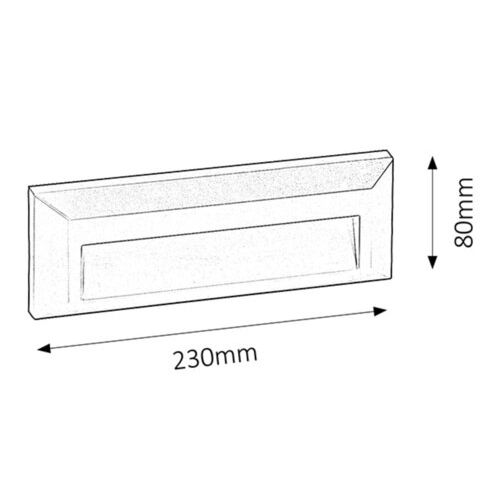 Rabalux Puecrnao spoljna lampa LED 1,6W sivo Spoljna rasveta slika 5