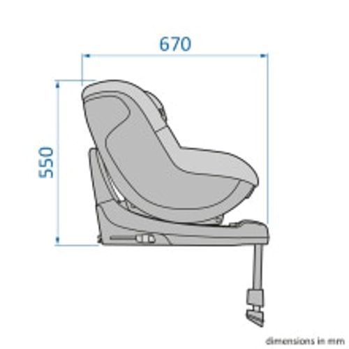 Maxi-Cosi Autosjedalica Pearl S, Grupa 0+, 1 (0-18 kg) (61-105 cm) - Tonal Graphite slika 21