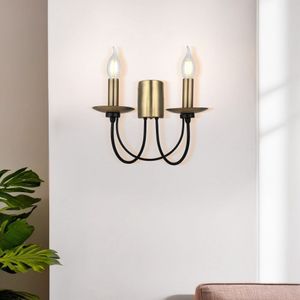 Zidna Lampa Dofa - 73-29, boje: Antik, Crna