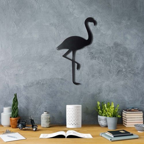 Wallity Metalna zidna dekoracija, Flamingo Silhouette slika 1