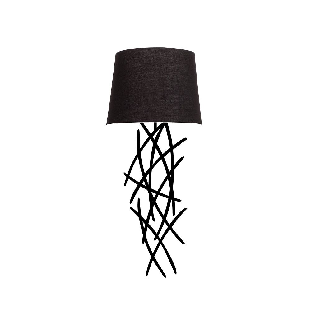 Asaf - 6984 Crna Zidna Lampa slika 6
