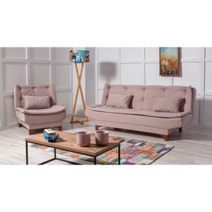 Kelebek-TKM08 0900 Stone Sofa-Bed Set