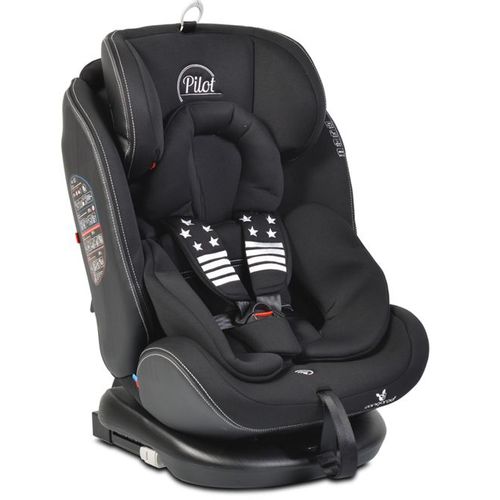 Cangaroo Rotirajuća Auto-sjedalica Pilot 0-36kg Isofix, Black slika 3