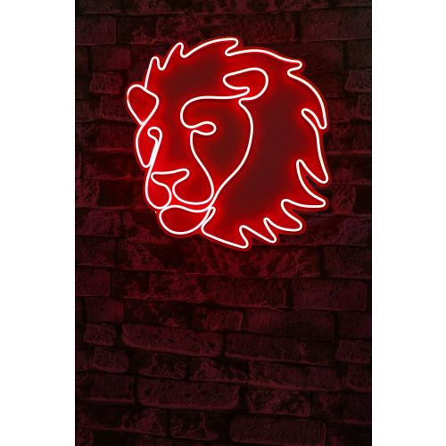 Wallity Ukrasna plastična LED rasvjeta, Lion - Red slika 10