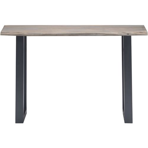 Konzolni stol od bagremovog drva i željeza sivi 115x35x76 cm slika 20