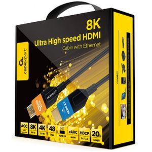 CC-HDMI8K-AOC-20M Gembird Active Optical (AOC) ULTRA High speed HDMI 2.1 8K UHD with Ethernet 20m