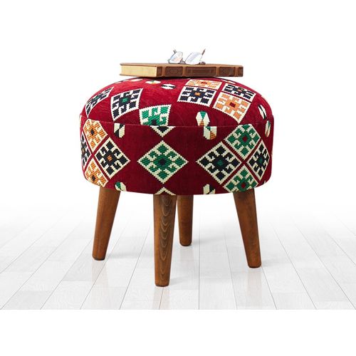 Melik v2 - Multicolor Multicolor Pouffe slika 1