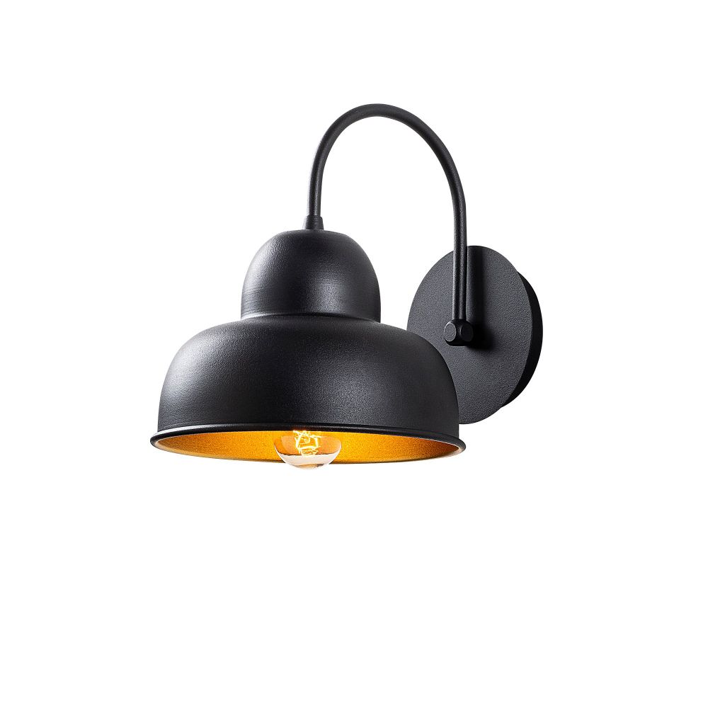 Zidna lampa "Berceste - 180" boje crna i zlatna slika 2
